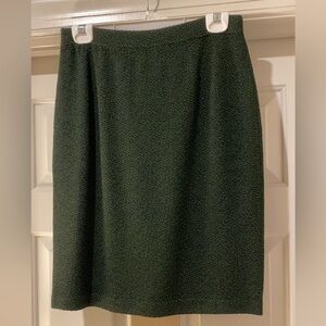 ST. JOHN COLLECTON By Marie Gray Knit Skirt Vintage Wool Skirt